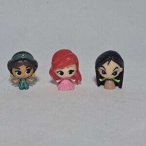 Disney‎ Princess Mashems Lot Of 3 - Jasmine Ariel Mulan